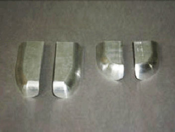 鋁制件去氧化皮、啞光處理前后